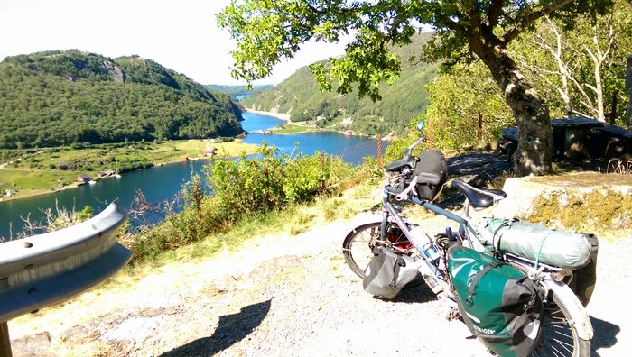 Bike and Fjord